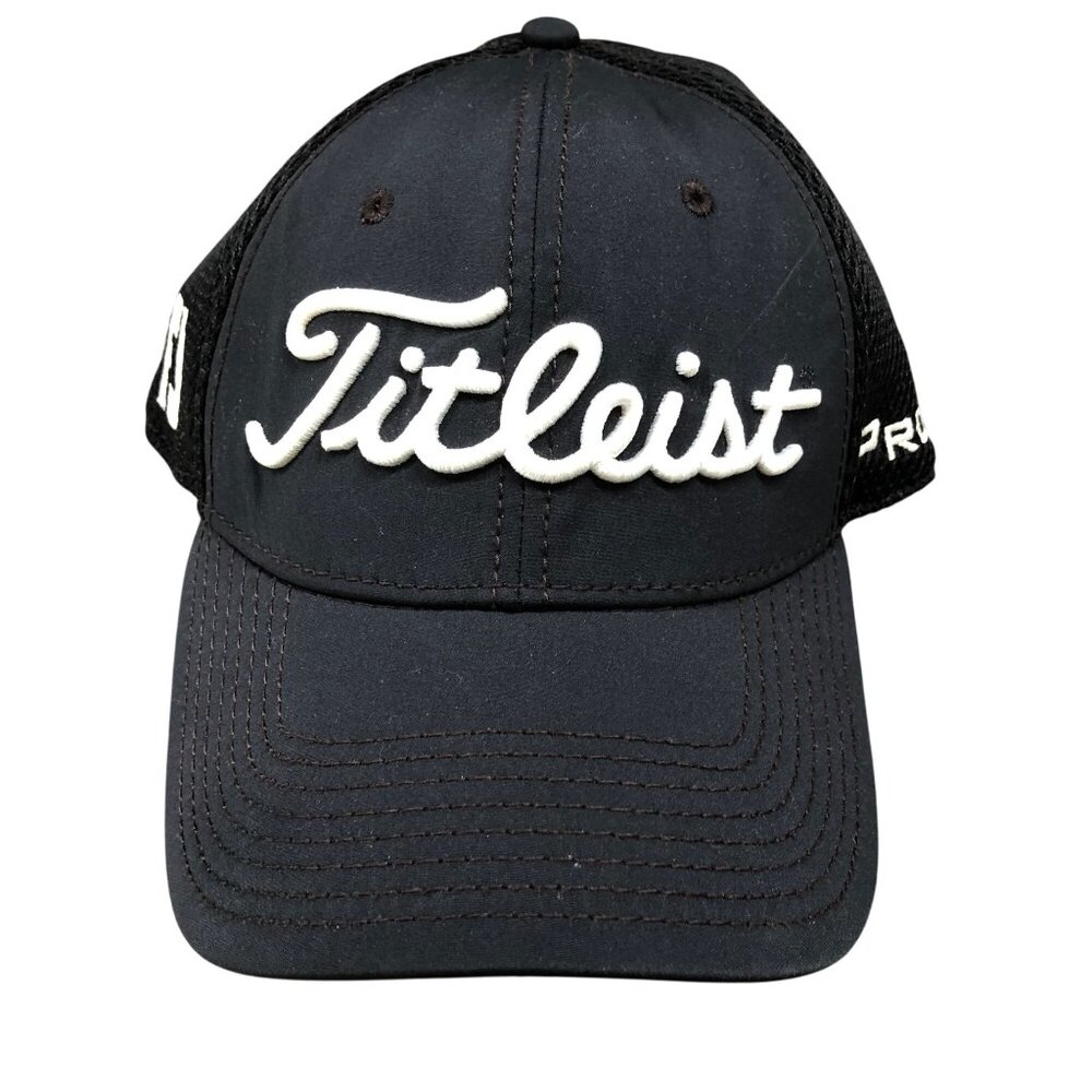 Titleist Black Cap FJ FootJoy Pro V1 Mesh Size Small-Medium S/M Hat‎